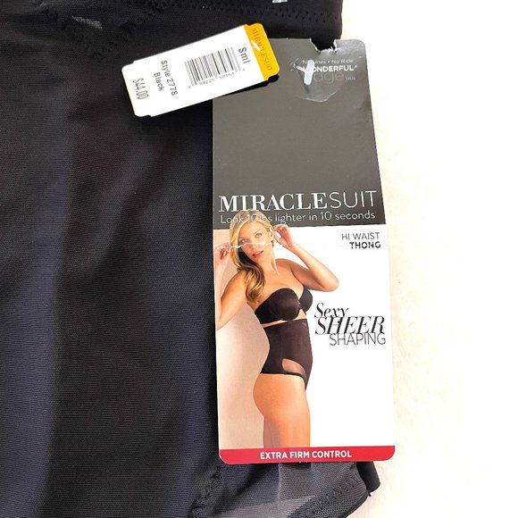 NWT  Extra Firm Tummy-Control High-Waist Sheer Thong 2778 - Picture 8 of 8